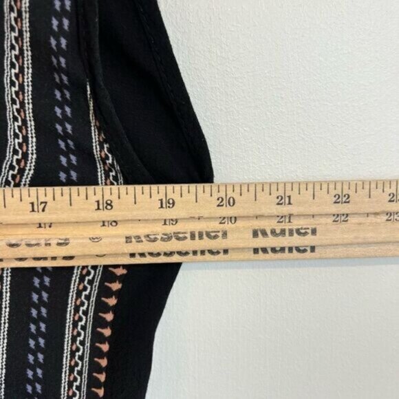 Melissa Nepton Women’s Medium Black Roxy Hi Low Short Dress Tie Short Sleeve - Picture 5 of 16